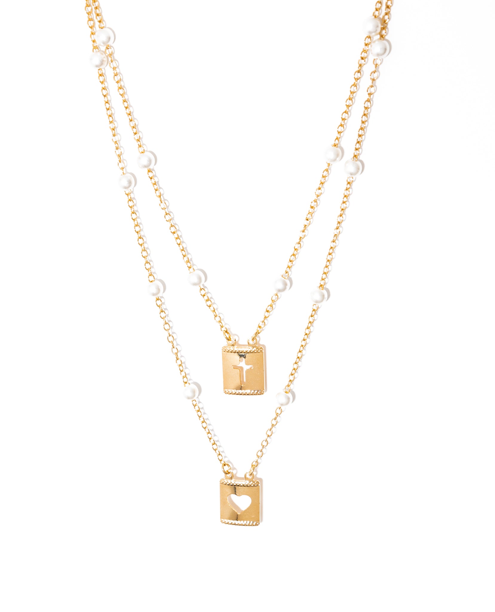 escapulário banhado a ouro 18k - Amor