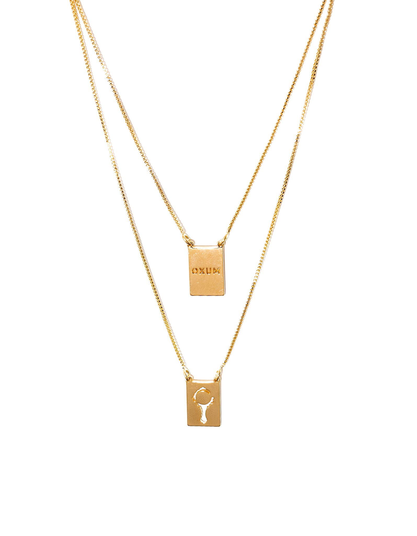 escapulario banhado a ouro 18k - Oxum