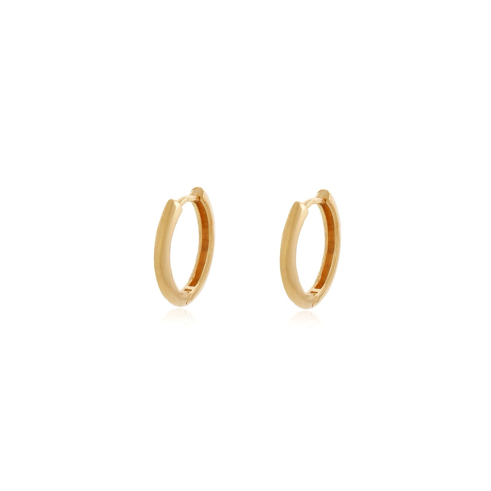 argola banhada a ouro 18k simples P - Ara
