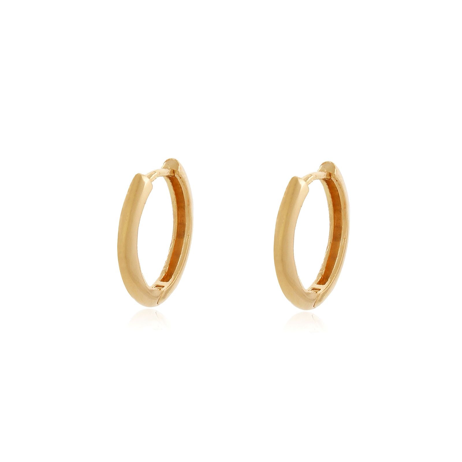argola banhada a ouro 18k simples M - Ara