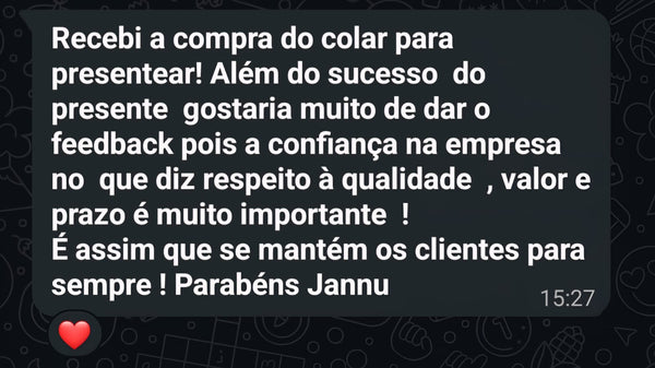 Depoimento de cliente