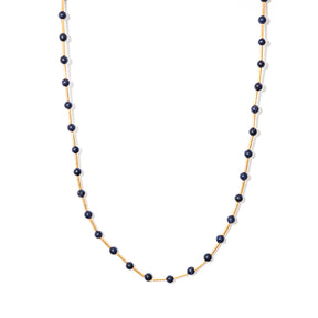 Colar curto banhado a ouro 18k pedra das estrelas com detalhes em ouro 18k - Canopus