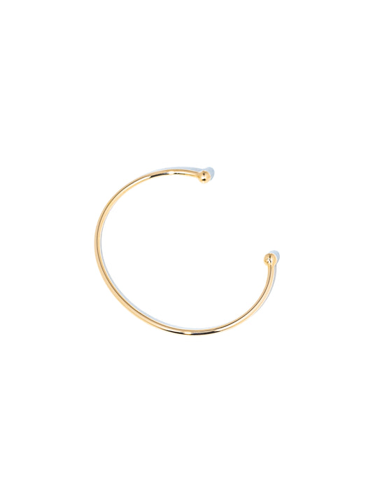 bracelete banhado a ouro 18 k liso - Calipso