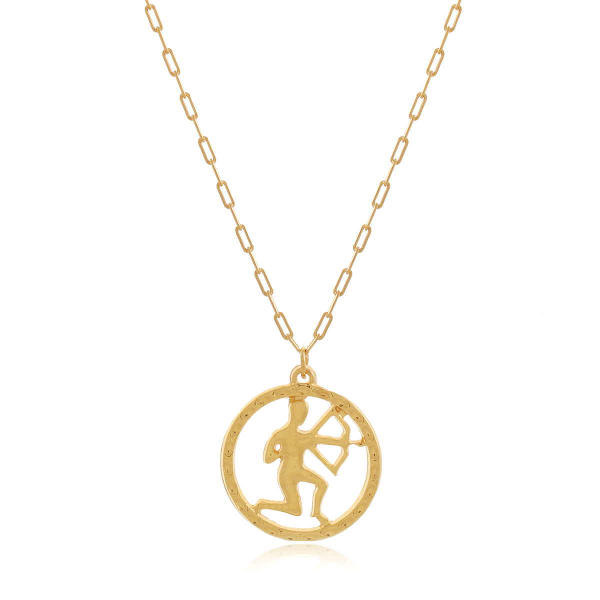 colar signo sagitário banhado a ouro 18k - SIGNO