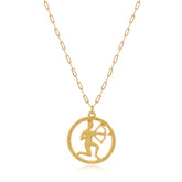 colar signo sagitário banhado a ouro 18k - SIGNO