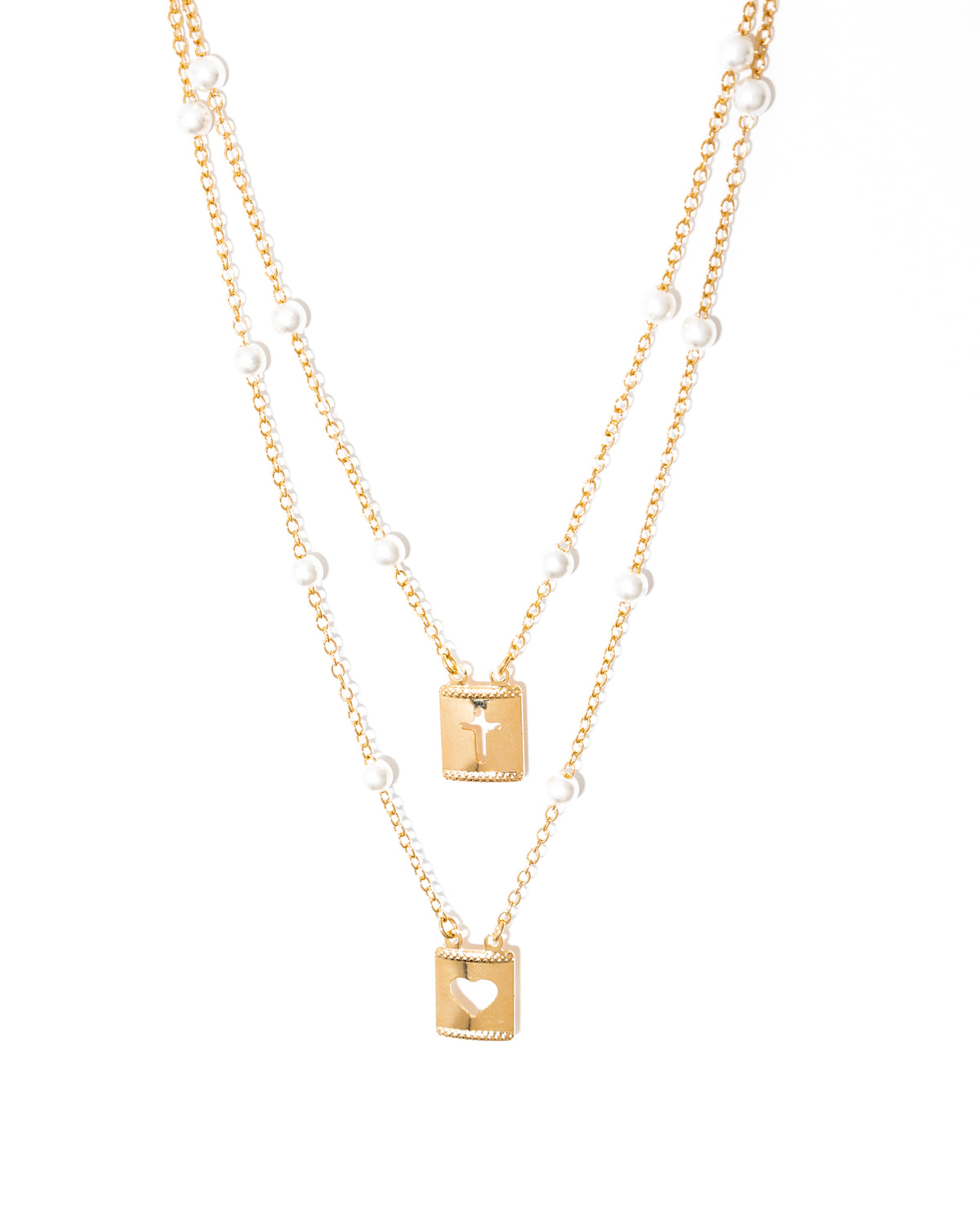escapulário banhado a ouro 18k - Amor