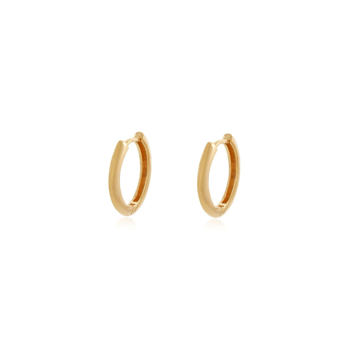 argola banhada a ouro 18k simples P - Ara