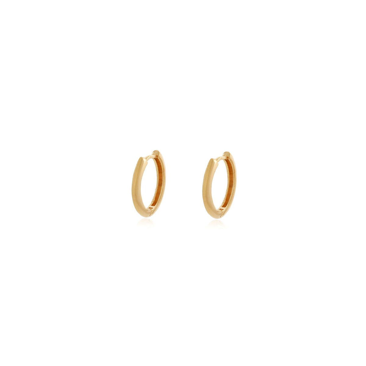 argola banhada a ouro 18k simples PP - Ara