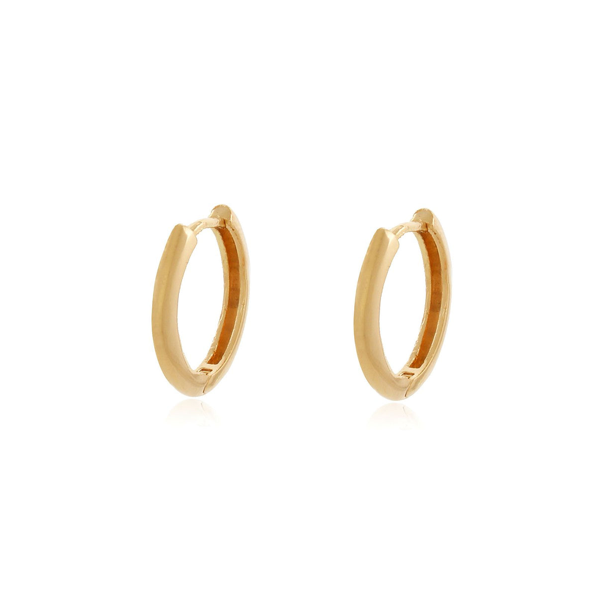 argola banhada a ouro 18k simples M - Ara