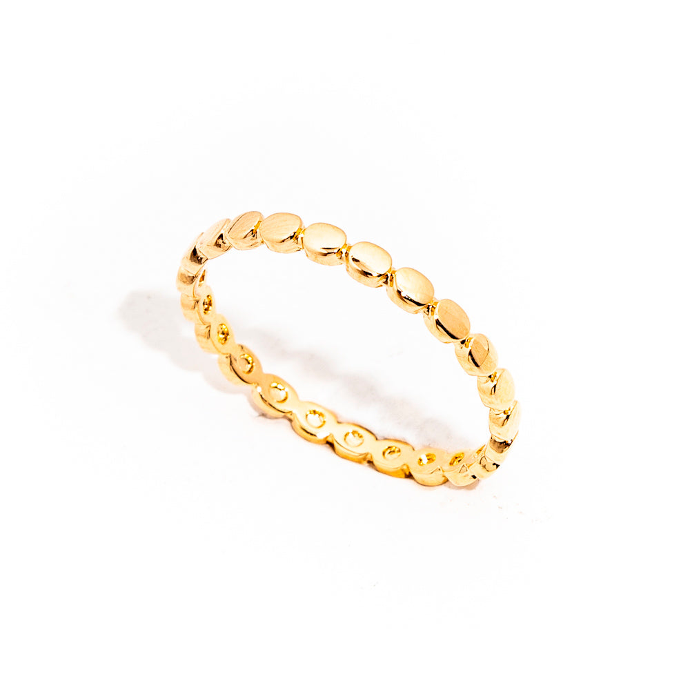 anel banhado a ouro 18 k - Helique