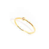 anel banhado a ouro 18 k zircônia - Dia