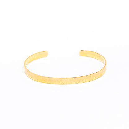 bracelete banhado a ouro 18k com textura - Atlas