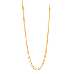 gargantilha banhada a ouro 18k corrente micro bolinha - Harp
