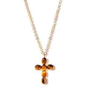 Colar Cruz Celestial Banhado a Ouro 18k – Crux | Fé e Elegância