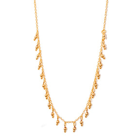 colar banhado a ouro 18k curto bolinhas - Pysis