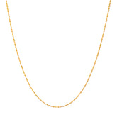 colar banhado a ouro 18k longo corrente de bolinha diamantada - Electra
