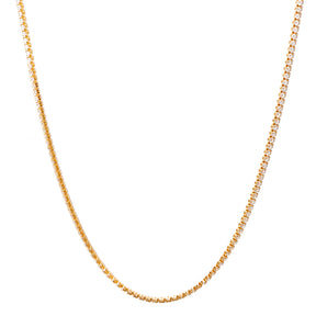 colar longo banhado a ouro 18k corrente de zircônia - Miram