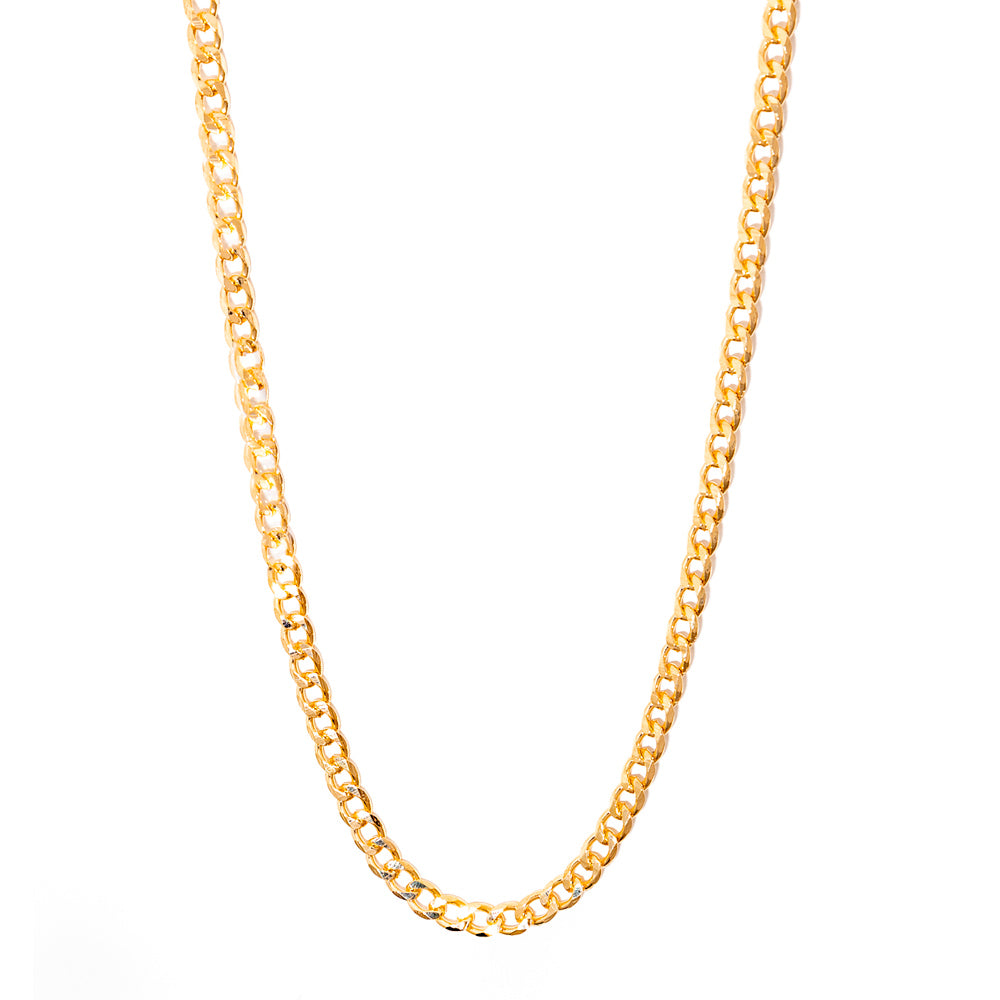 gargantilha corrente banhada a ouro 18k - Net