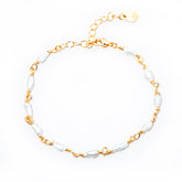 pulseira banhada a ouro 18 k de pérolinhas barrocas - Dafne