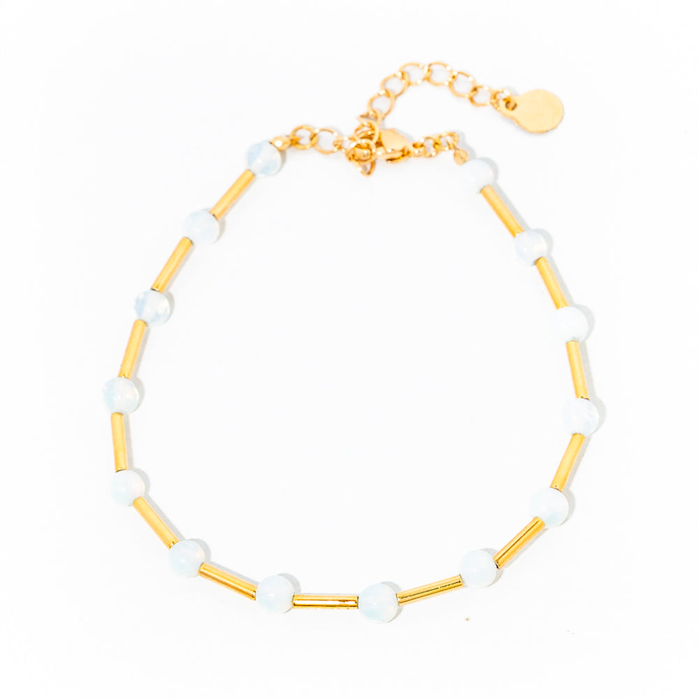 pulseira banhada a ouro 18 k opaline- Canopus